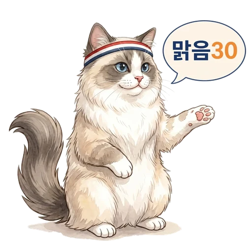 맑음30을 안내하는 역노화체이스 맑음냥